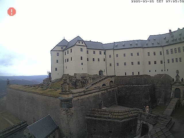 Archiv Foto Webcam Festung Königstein: Eingangsbereich