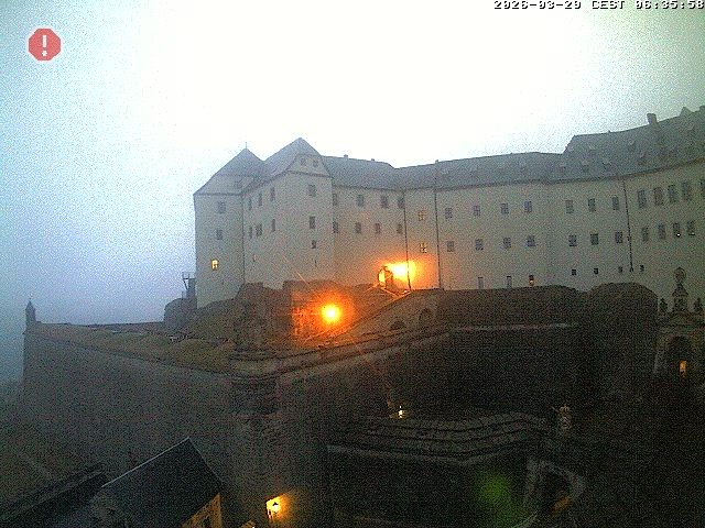 Archiv Foto Webcam Festung Königstein: Eingangsbereich