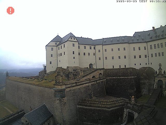 Archiv Foto Webcam Festung Königstein: Eingangsbereich