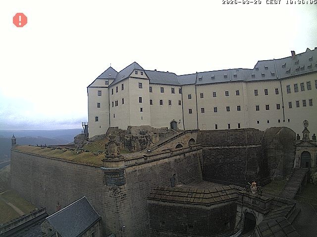 Archiv Foto Webcam Festung Königstein: Eingangsbereich