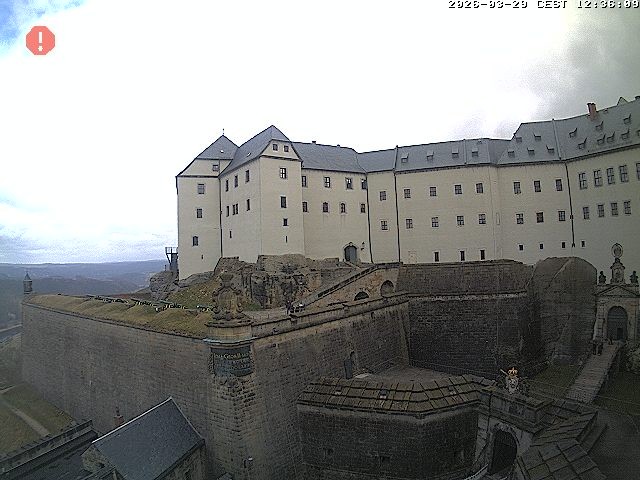 Archiv Foto Webcam Festung Königstein: Eingangsbereich