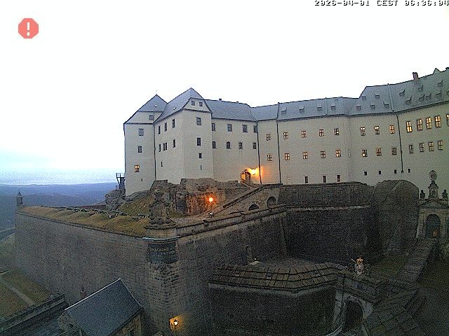 Archiv Foto Webcam Festung Königstein: Eingangsbereich