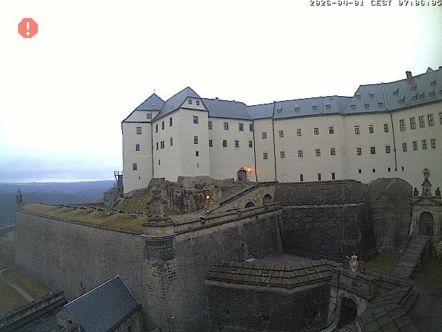 Archiv Foto Webcam Festung Königstein: Eingangsbereich