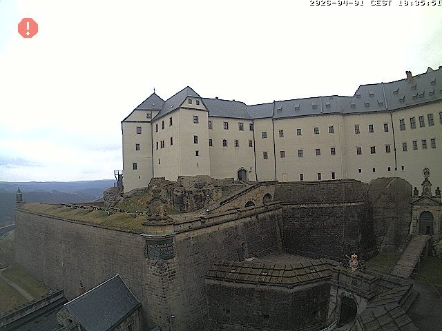 Archiv Foto Webcam Festung Königstein: Eingangsbereich