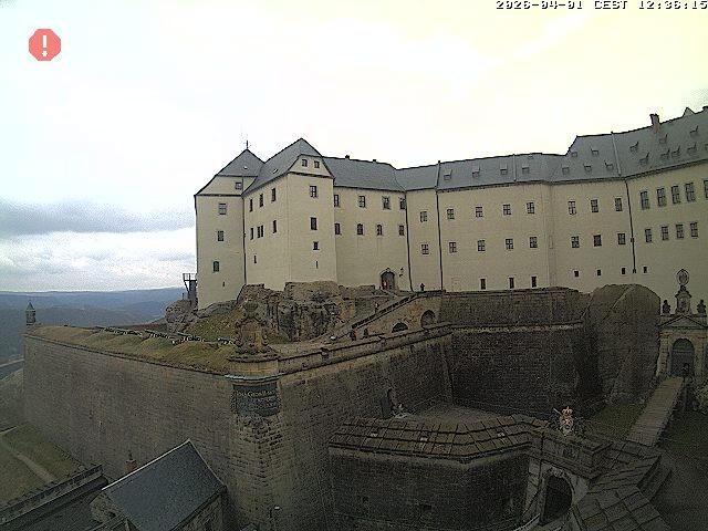 Archiv Foto Webcam Festung Königstein: Eingangsbereich