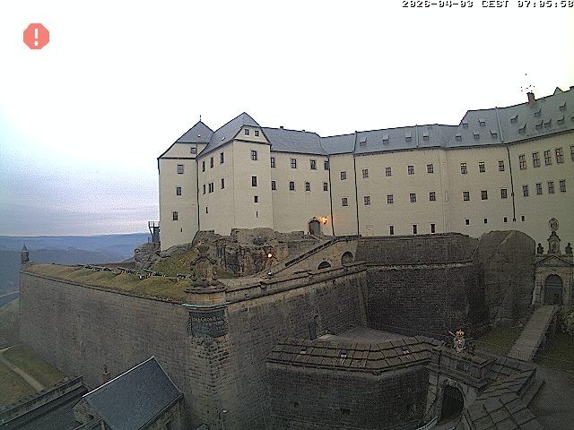 Archived image Webcam Fort Koenigstein entrance area