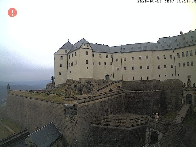 Archiv Foto Webcam Festung Königstein: Eingangsbereich