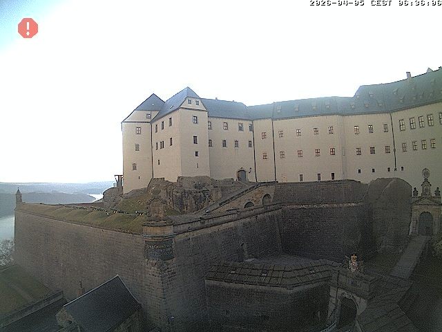 Archiv Foto Webcam Festung Königstein: Eingangsbereich