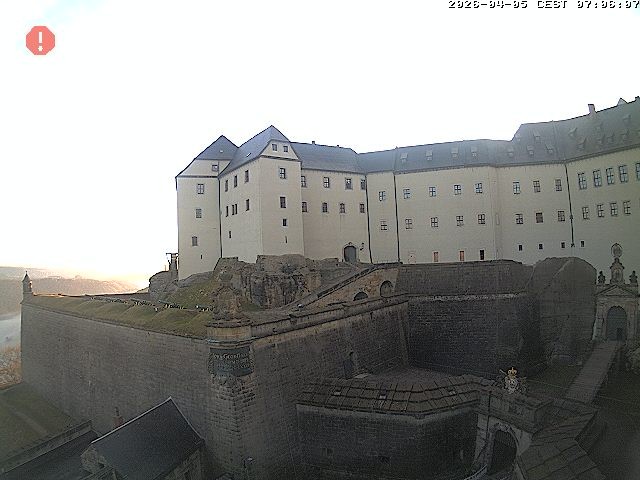 Archiv Foto Webcam Festung Königstein: Eingangsbereich