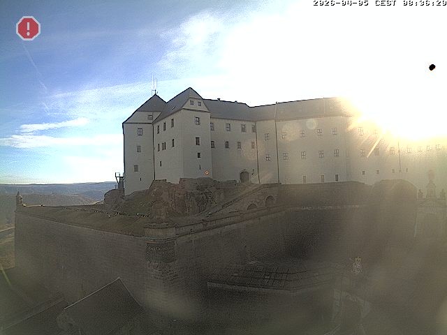 Archiv Foto Webcam Festung Königstein: Eingangsbereich