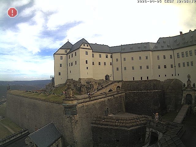Archiv Foto Webcam Festung Königstein: Eingangsbereich