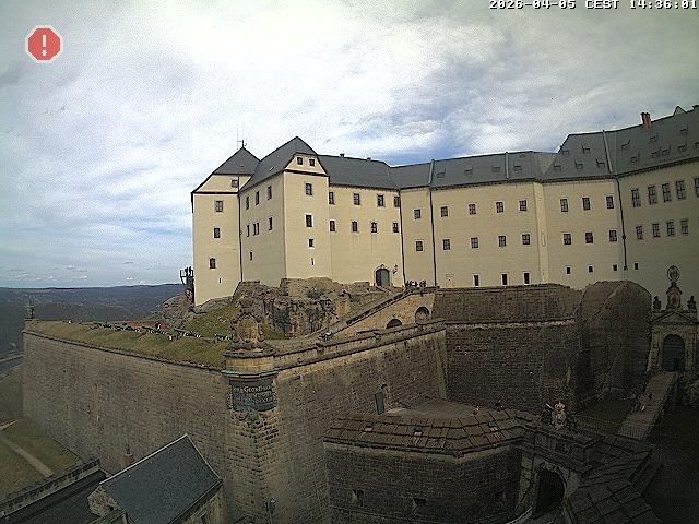 Archiv Foto Webcam Festung Königstein: Eingangsbereich