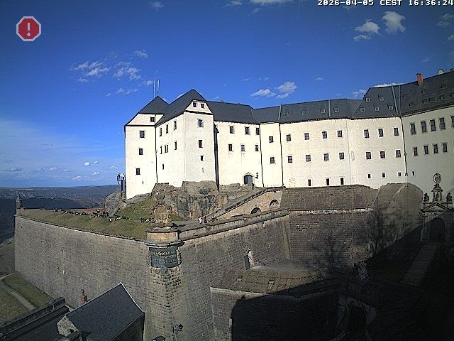 Archiv Foto Webcam Festung Königstein: Eingangsbereich