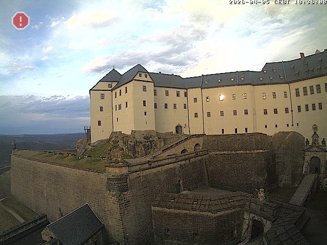Archiv Foto Webcam Festung Königstein: Eingangsbereich