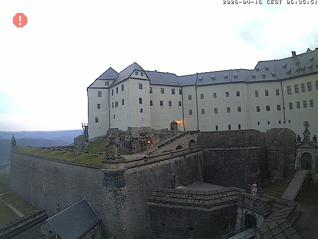 Archiv Foto Webcam Festung Königstein: Eingangsbereich