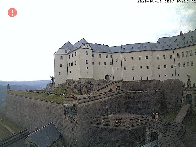 Archiv Foto Webcam Festung Königstein: Eingangsbereich