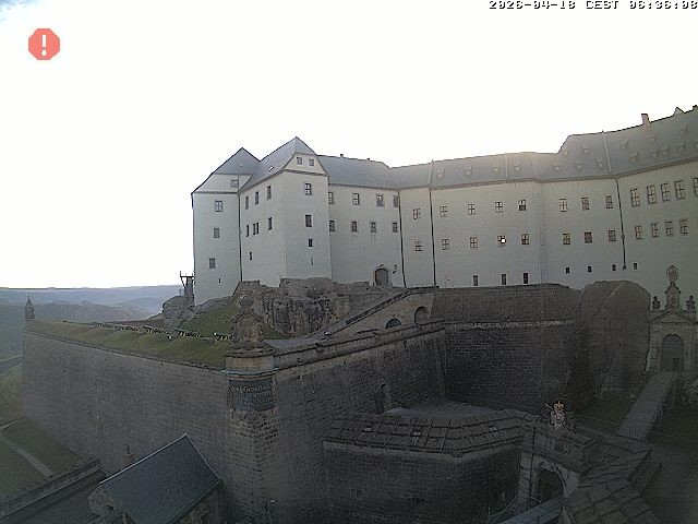Archiv Foto Webcam Festung Königstein: Eingangsbereich