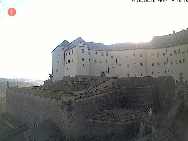 Archiv Foto Webcam Festung Königstein: Eingangsbereich