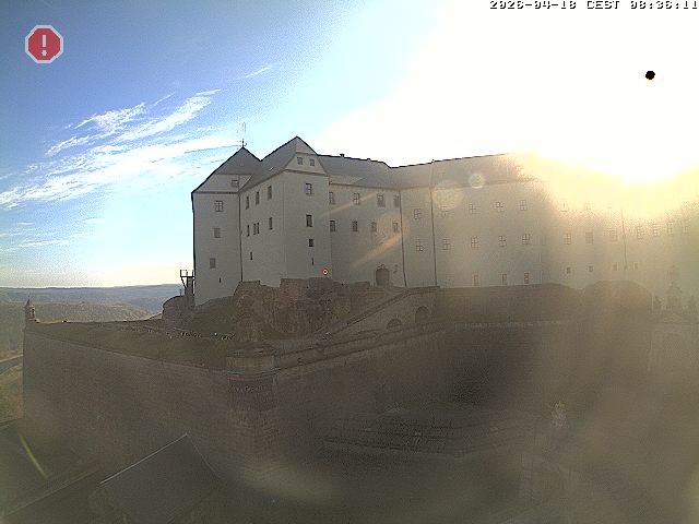 Archiv Foto Webcam Festung Königstein: Eingangsbereich