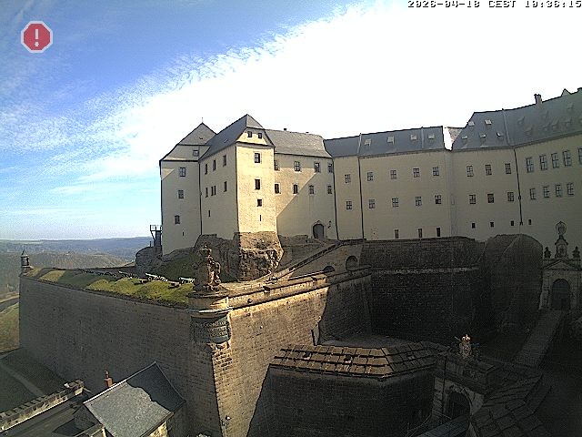 Archiv Foto Webcam Festung Königstein: Eingangsbereich