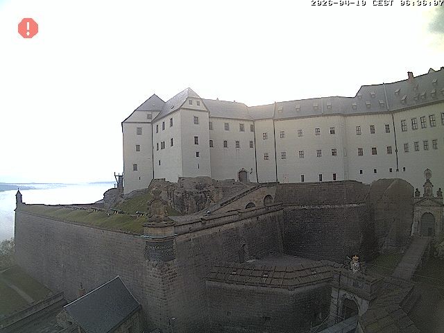 Archiv Foto Webcam Festung Königstein: Eingangsbereich
