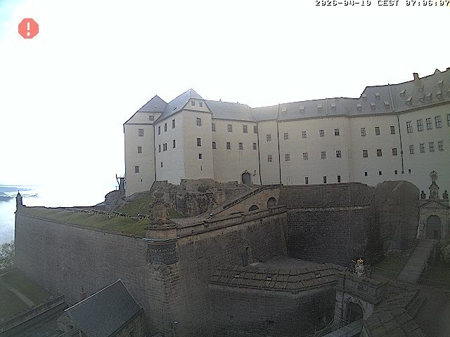 Archiv Foto Webcam Festung Königstein: Eingangsbereich