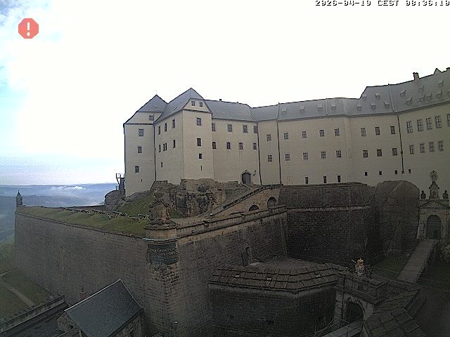 Archiv Foto Webcam Festung Königstein: Eingangsbereich