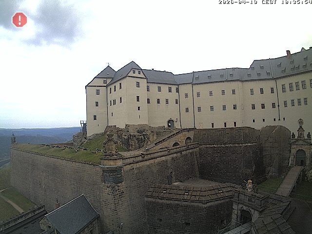 Archiv Foto Webcam Festung Königstein: Eingangsbereich