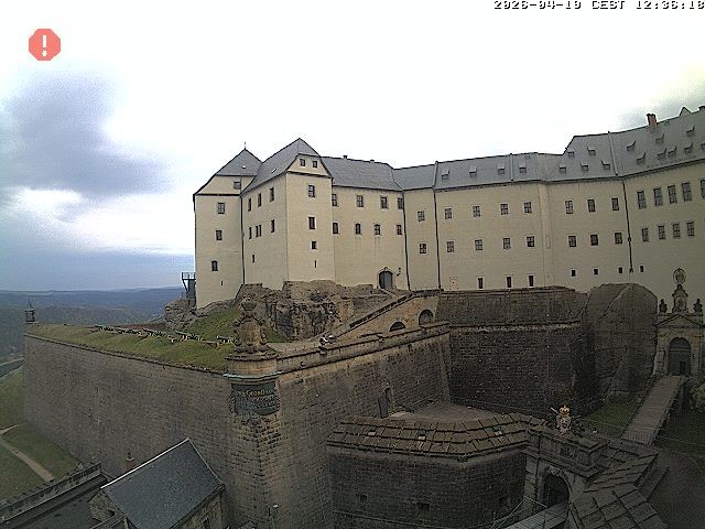 Archiv Foto Webcam Festung Königstein: Eingangsbereich