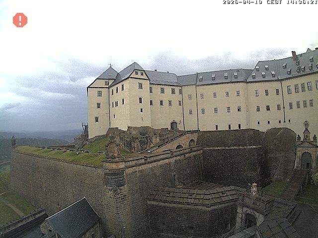 Archiv Foto Webcam Festung Königstein: Eingangsbereich