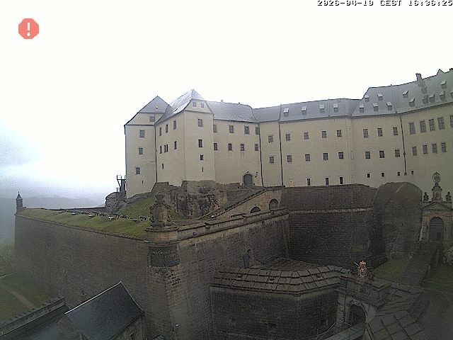 Archiv Foto Webcam Festung Königstein: Eingangsbereich