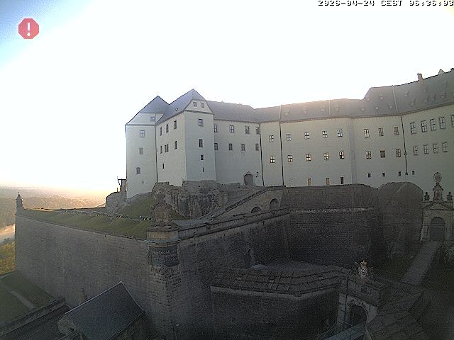 Archiv Foto Webcam Festung Königstein: Eingangsbereich