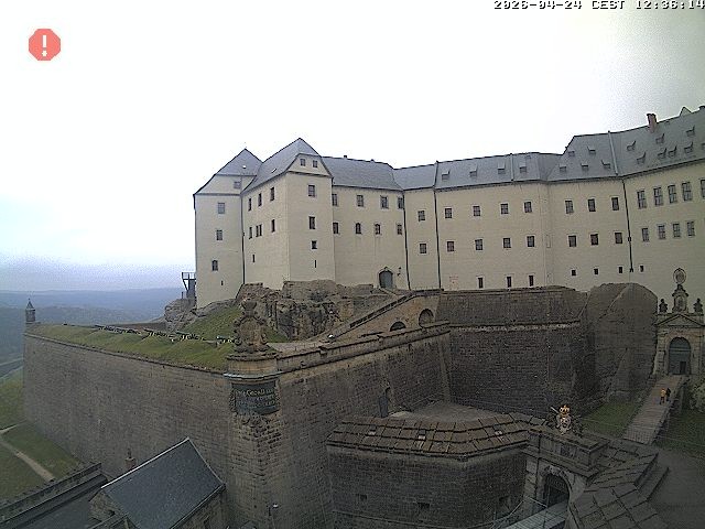 Archived image Webcam Fort Koenigstein entrance area