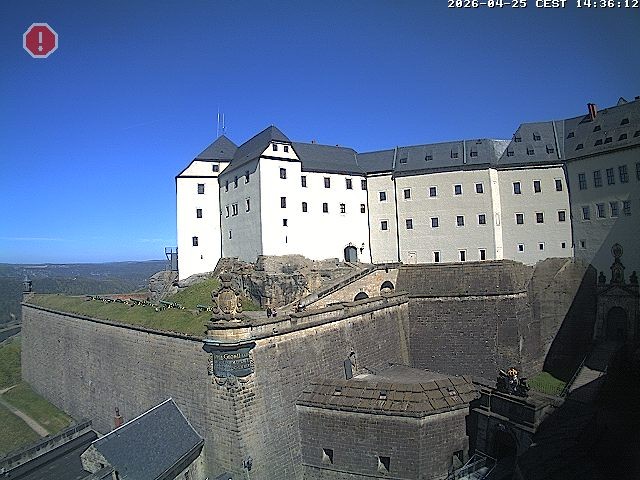 Archived image Webcam Fort Koenigstein entrance area