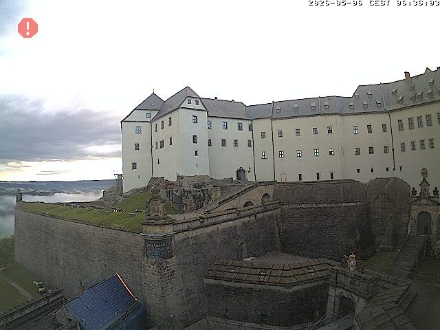 Archiv Foto Webcam Festung Königstein: Eingangsbereich