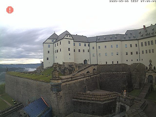 Archiv Foto Webcam Festung Königstein: Eingangsbereich