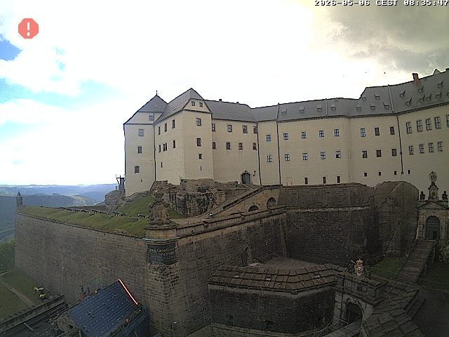 Archiv Foto Webcam Festung Königstein: Eingangsbereich
