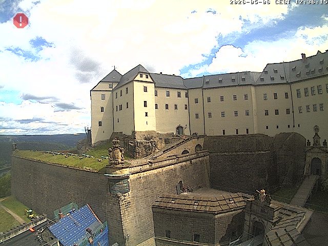 Archiv Foto Webcam Festung Königstein: Eingangsbereich