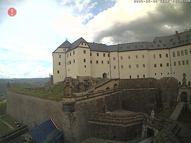 Archiv Foto Webcam Festung Königstein: Eingangsbereich