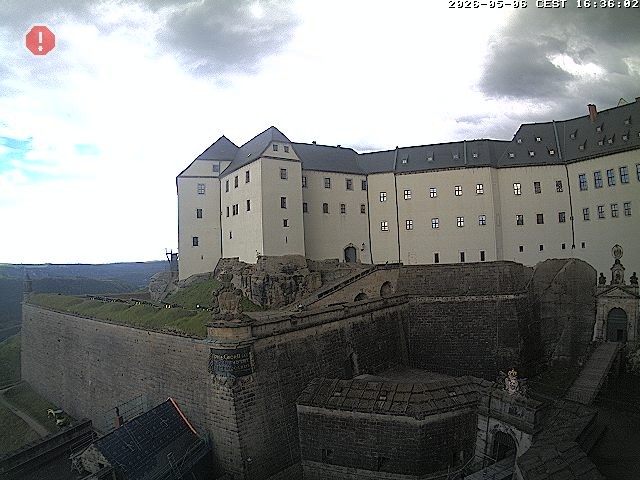 Archiv Foto Webcam Festung Königstein: Eingangsbereich