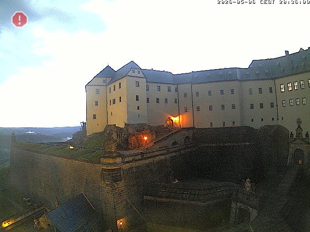 Archiv Foto Webcam Festung Königstein: Eingangsbereich