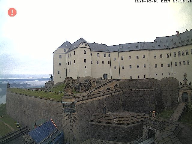 Archiv Foto Webcam Festung Königstein: Eingangsbereich