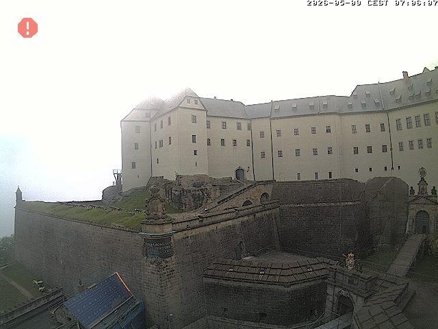 Archiv Foto Webcam Festung Königstein: Eingangsbereich