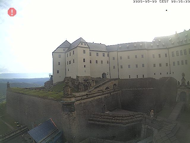 Archiv Foto Webcam Festung Königstein: Eingangsbereich