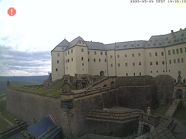 Archiv Foto Webcam Festung Königstein: Eingangsbereich