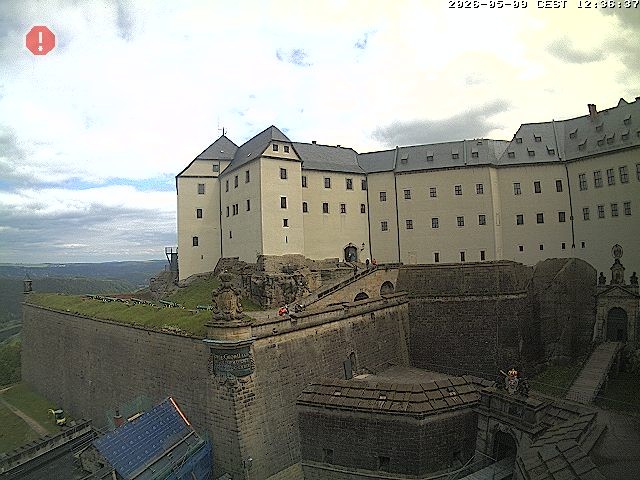 Archiv Foto Webcam Festung Königstein: Eingangsbereich