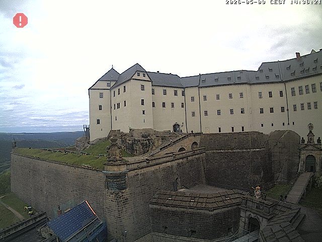 Archiv Foto Webcam Festung Königstein: Eingangsbereich