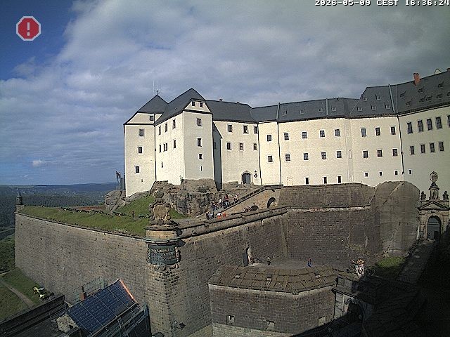 Archiv Foto Webcam Festung Königstein: Eingangsbereich
