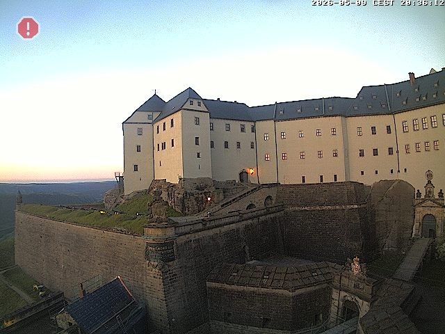 Archiv Foto Webcam Festung Königstein: Eingangsbereich