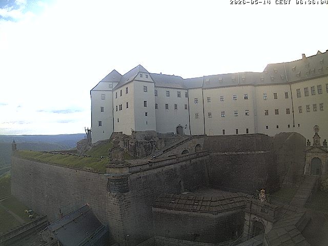 Archiv Foto Webcam Festung Königstein: Eingangsbereich